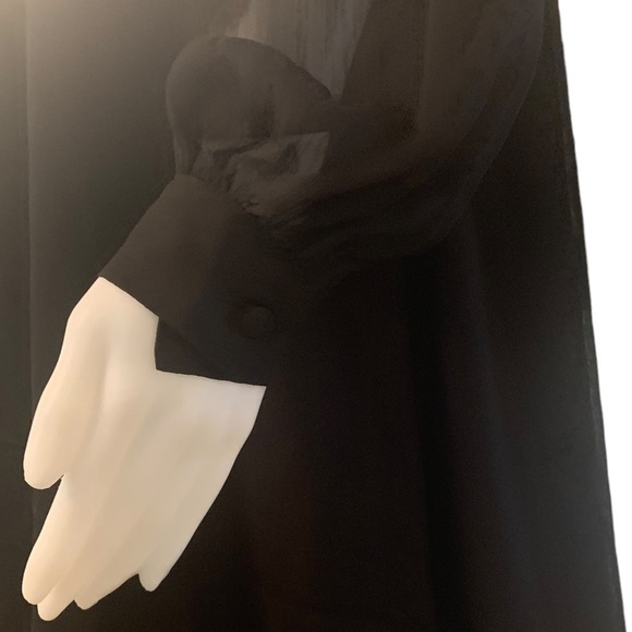 H&M Black Sheer Mini Dress size 12 - Picture 3 of 8